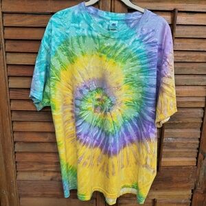 Colorful Tie-Dye Short Sleeve Tee